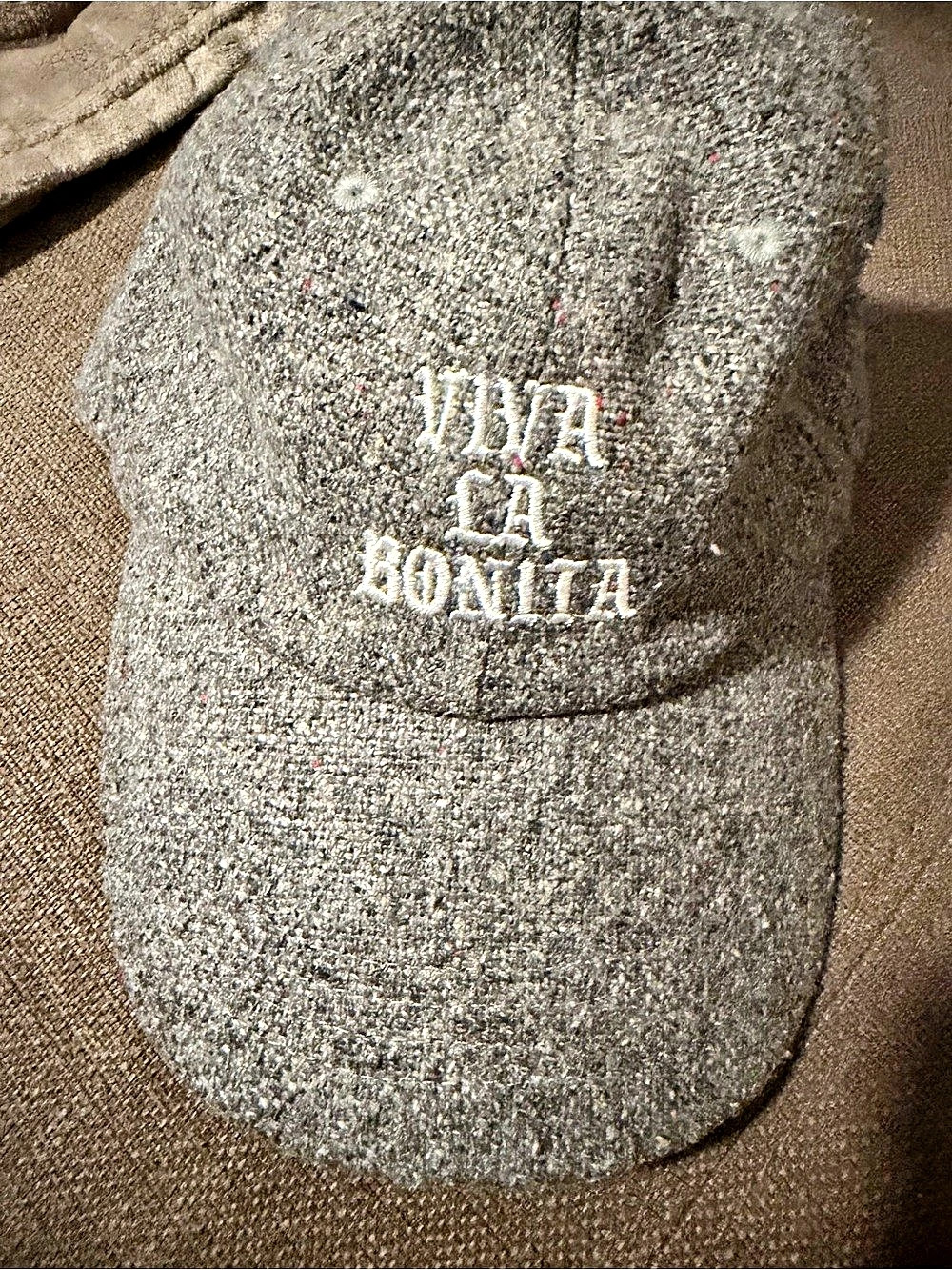 Viva La Bonita Gray & Black Baseball Cap